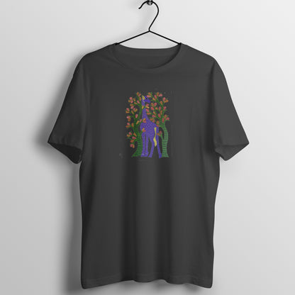Gond Painting D5: Giraffe: Unisex T-shirt