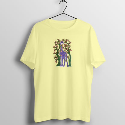 Gond Painting D5: Giraffe: Unisex T-shirt