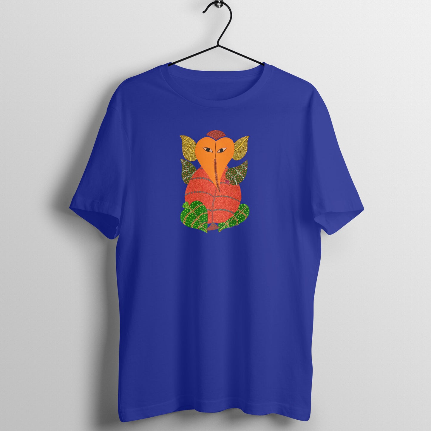 Gond Painting D3: Ganesha: Unisex T-shirt