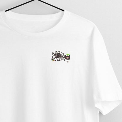 Bengal Art Minimal D4: BirdOnCat: Unisex T-Shirt