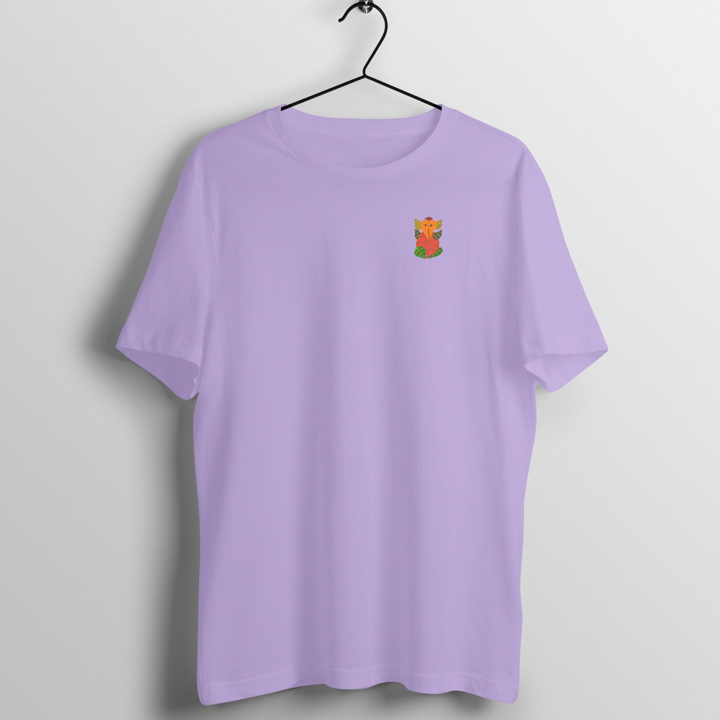 Gond Painting Minimal D5: Ganesha: Unisex T-shirt