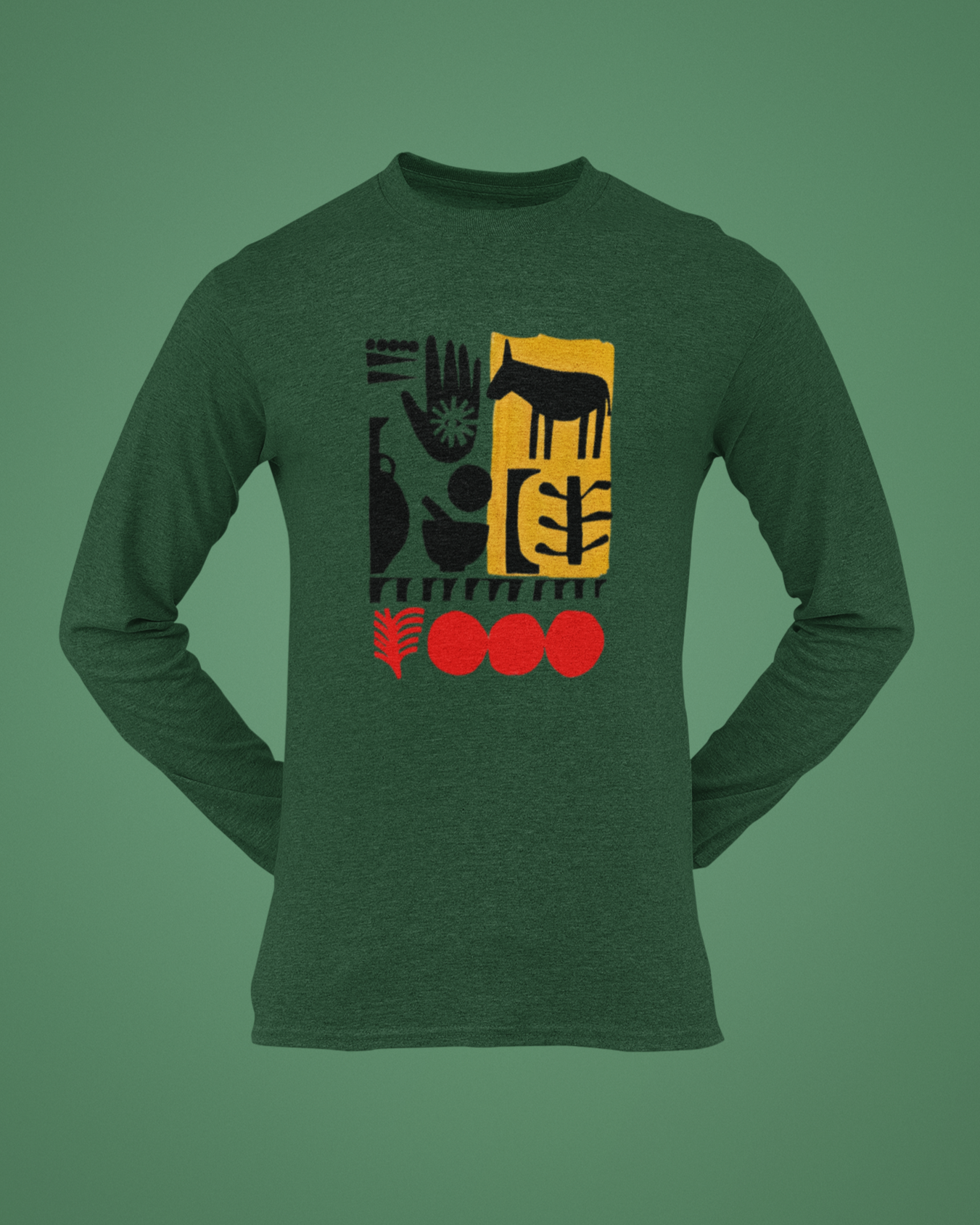 Trending Art D29: Healing: Round Long Sleeves