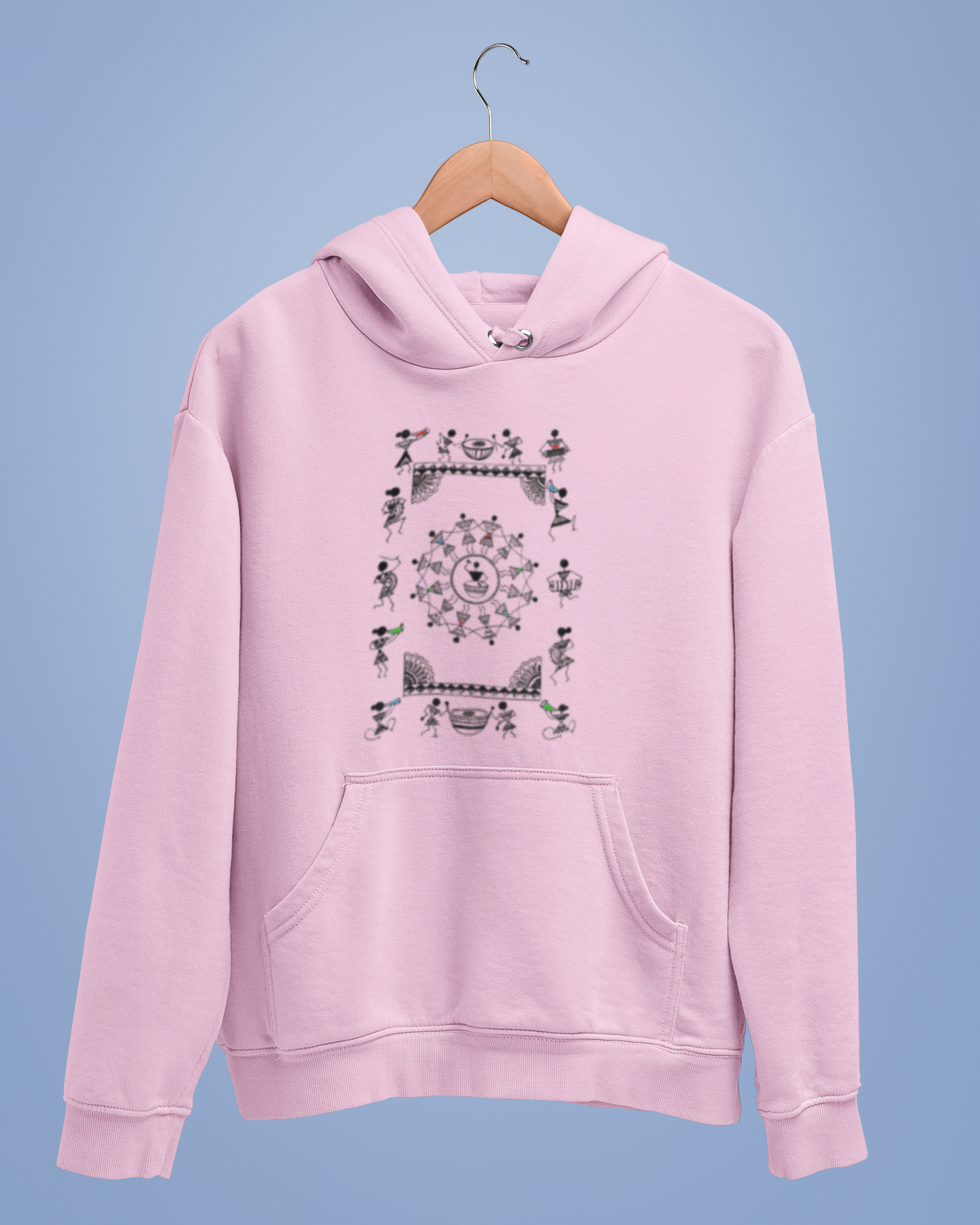 Hoodies: Warli Art D10: Concert: Unisex