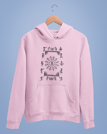 Hoodies: Warli Art D10: Concert: Unisex