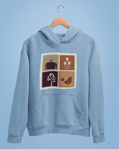 Hoodies:  Bengal Art D16: Squares : Unisex