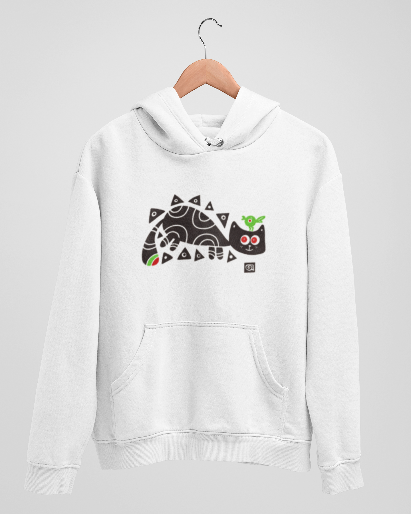 Hoodies: Bengal Art D2: BirdOnCat: Unisex