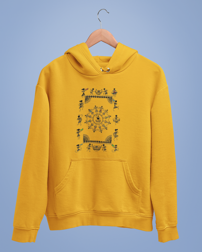 Hoodies: Warli Art D10: Concert: Unisex