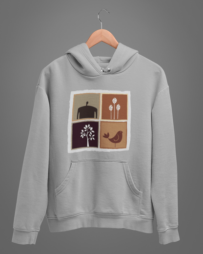 Hoodies:  Bengal Art D16: Squares : Unisex