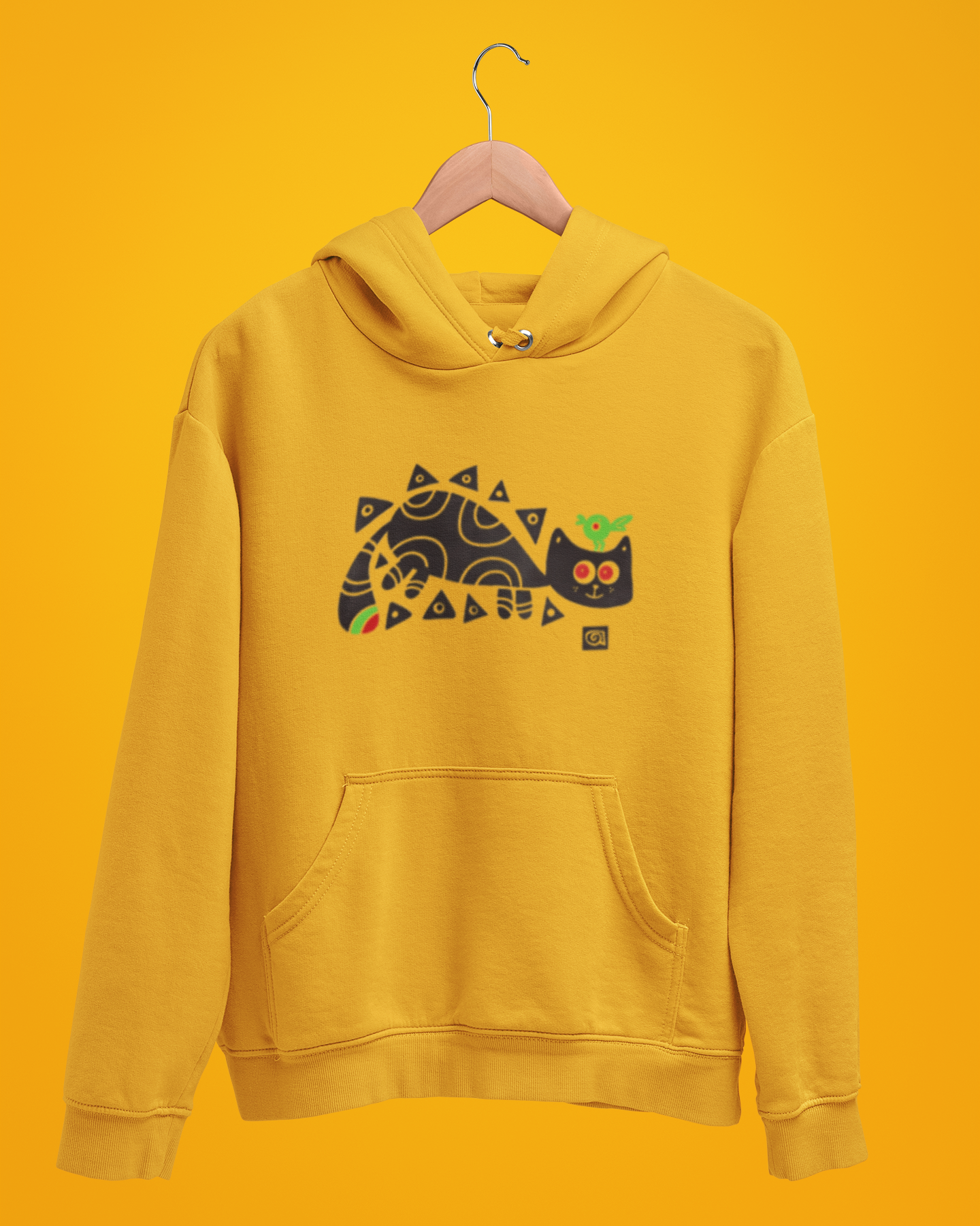 Hoodies: Bengal Art D2: BirdOnCat: Unisex