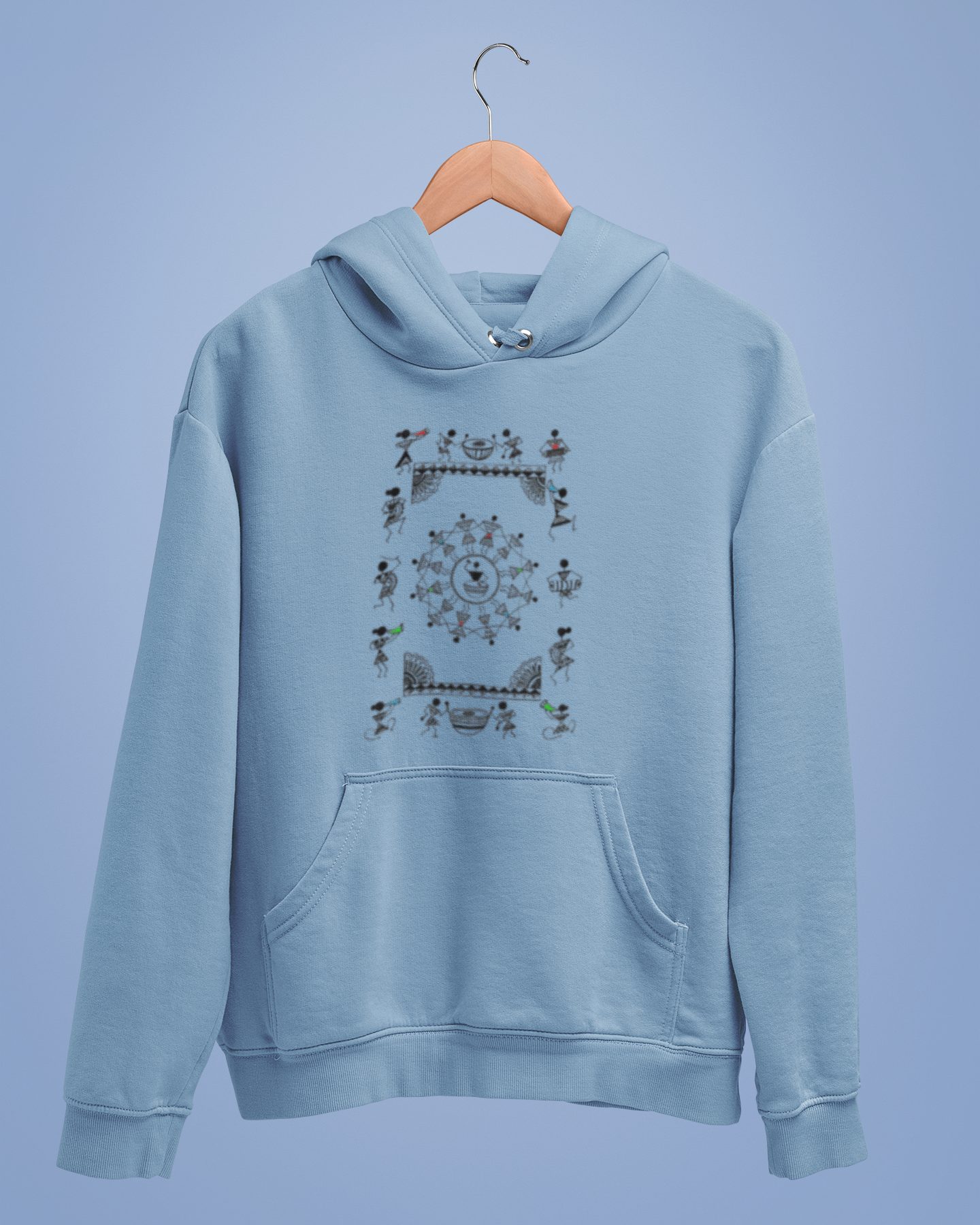 Hoodies: Warli Art D10: Concert: Unisex