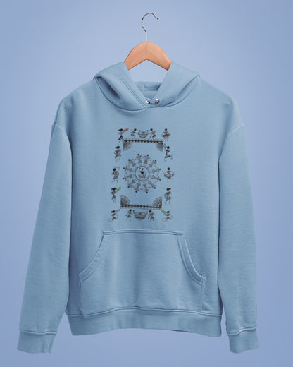Hoodies: Warli Art D10: Concert: Unisex