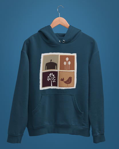 Hoodies:  Bengal Art D16: Squares : Unisex