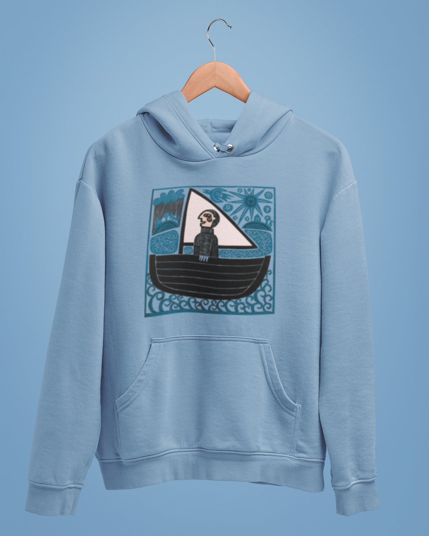 Hoodies: Trending Art Boat: Unisex