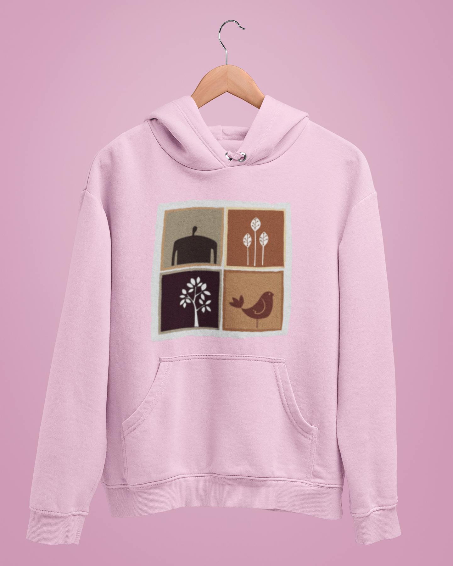 Hoodies:  Bengal Art D16: Squares : Unisex