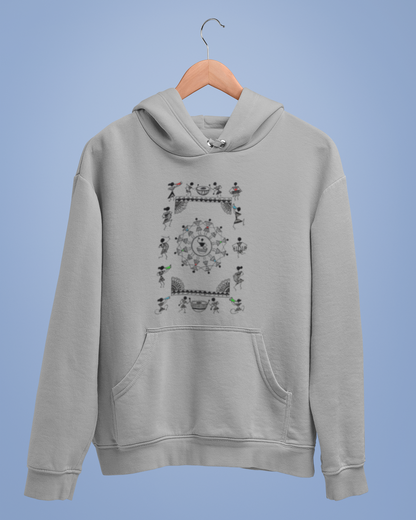 Hoodies: Warli Art D10: Concert: Unisex