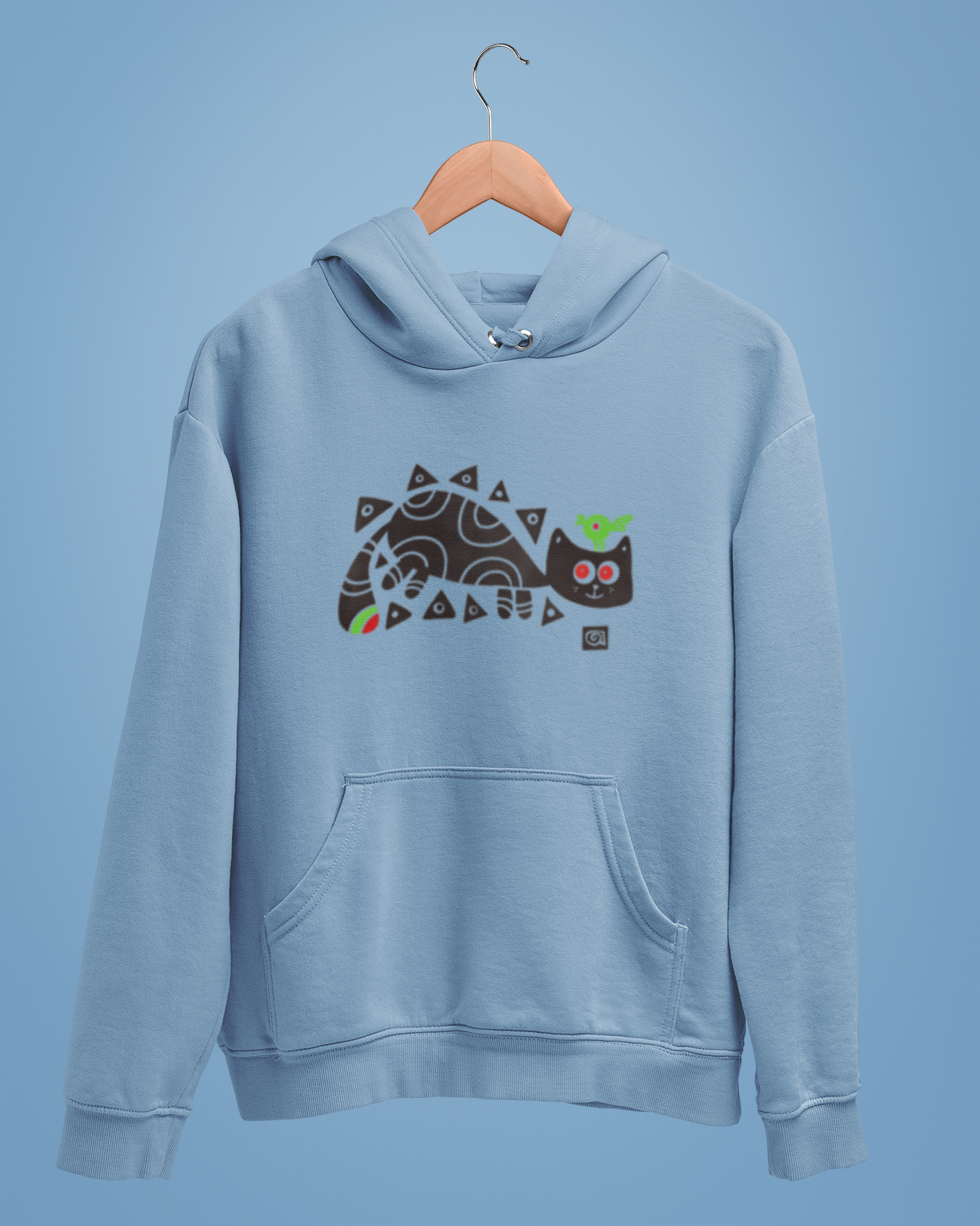 Hoodies: Bengal Art D2: BirdOnCat: Unisex