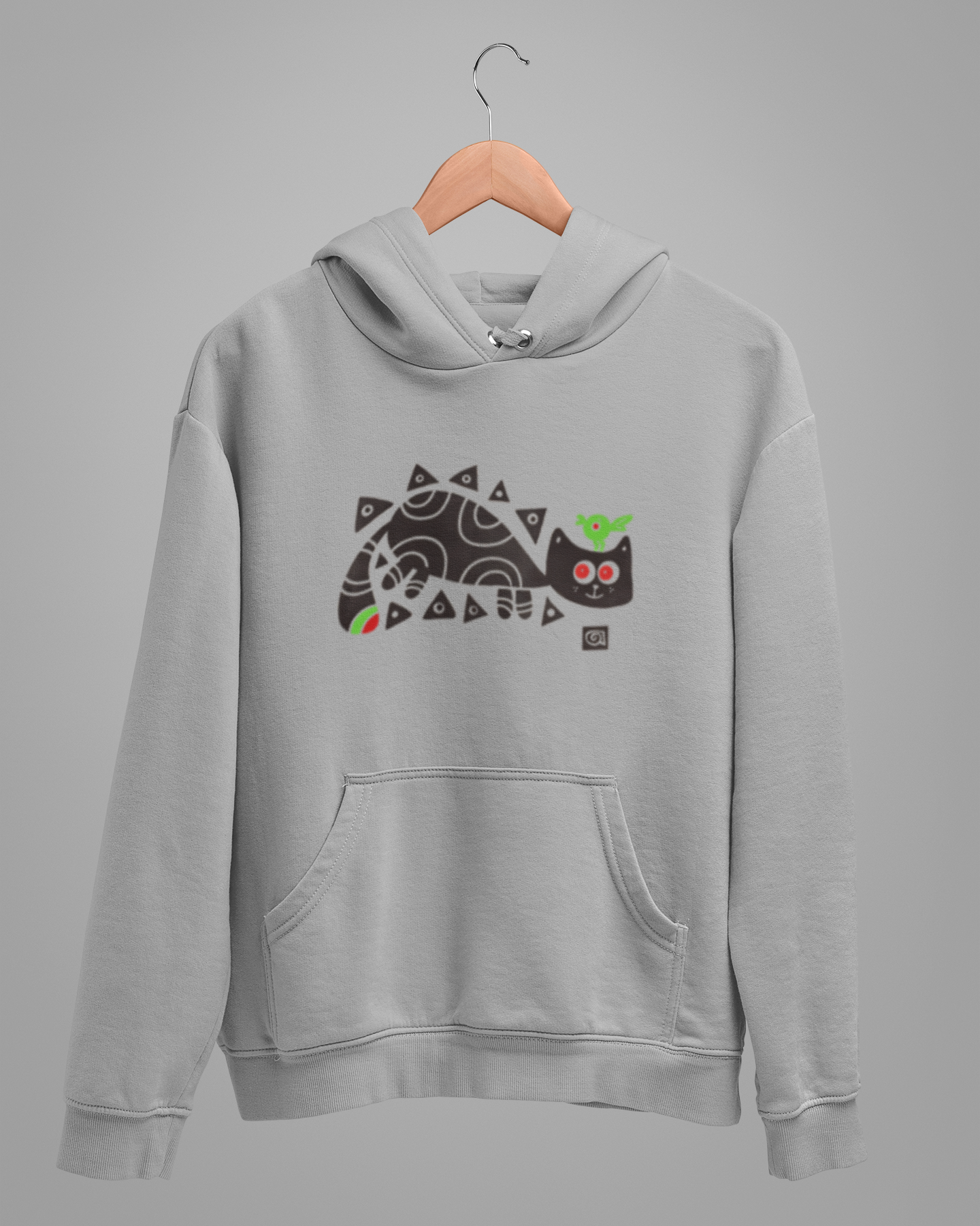 Hoodies: Bengal Art D2: BirdOnCat: Unisex