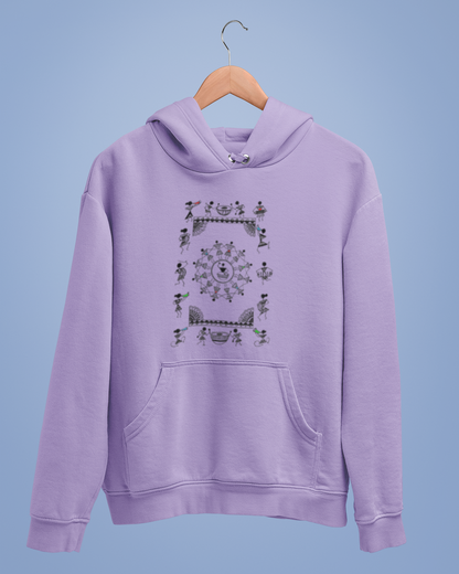 Hoodies: Warli Art D10: Concert: Unisex