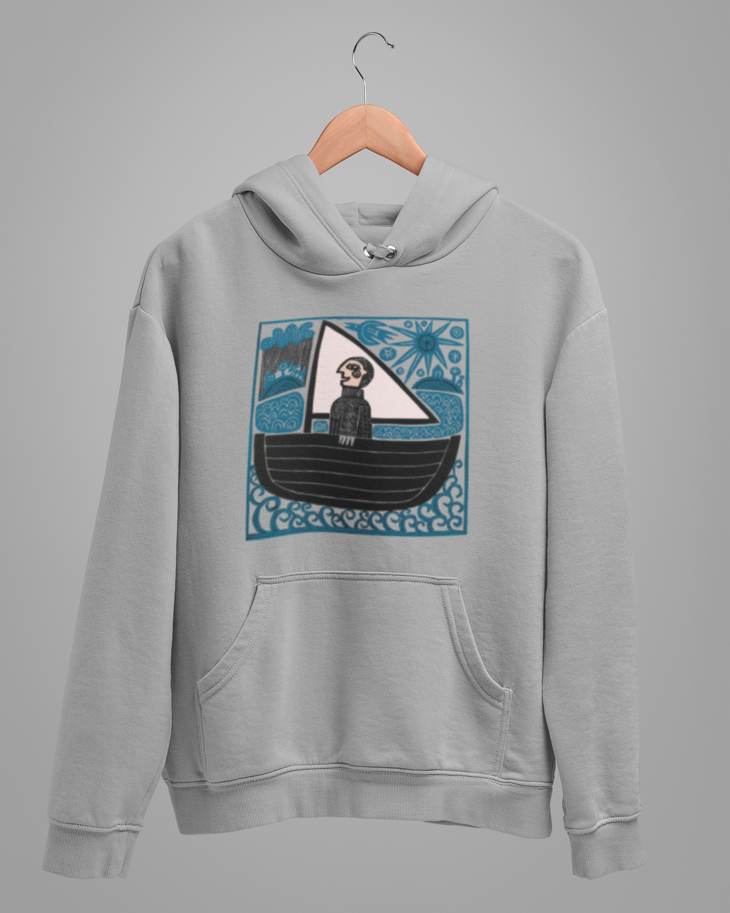 Hoodies: Trending Art Boat: Unisex