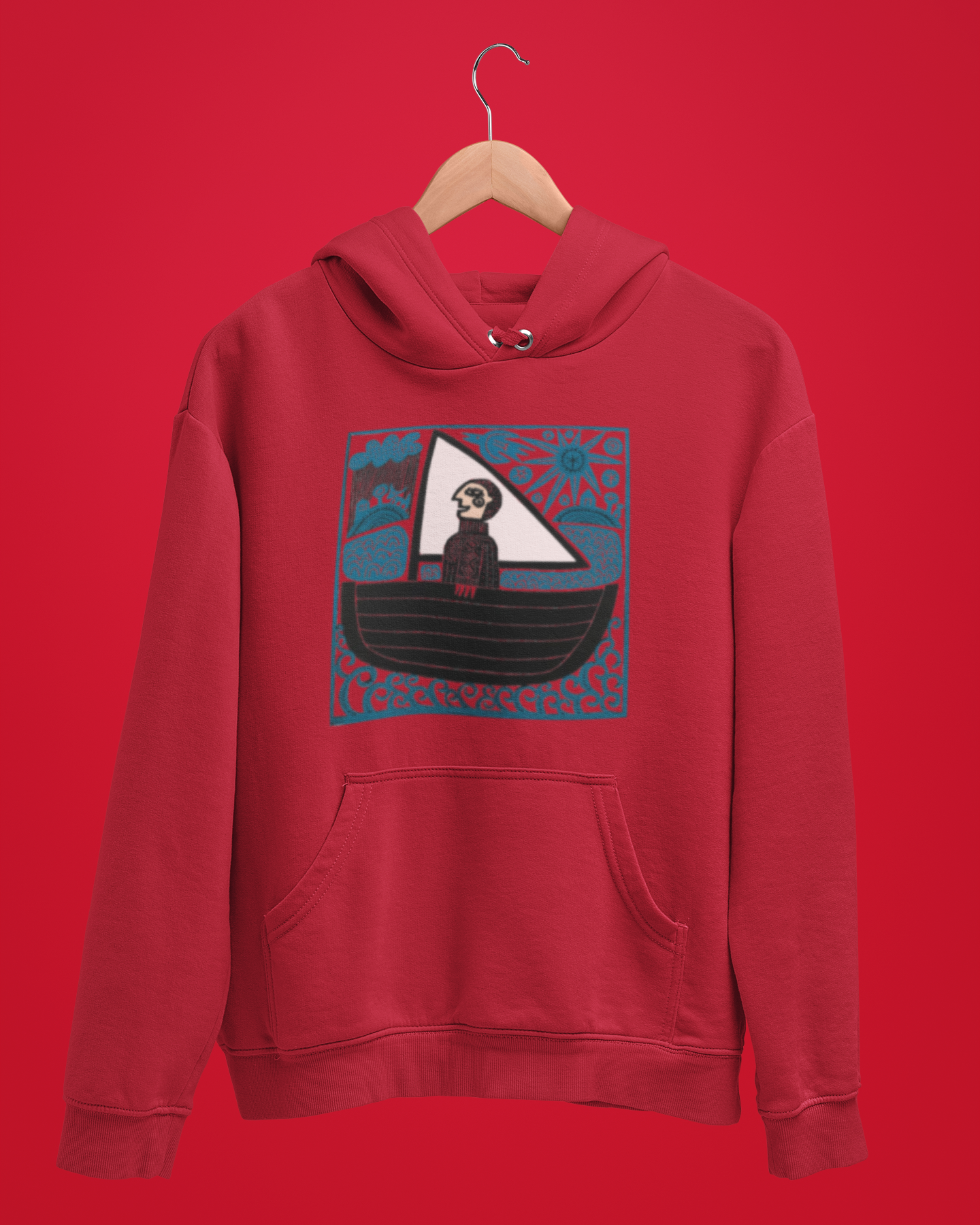 Hoodies: Trending Art Boat: Unisex
