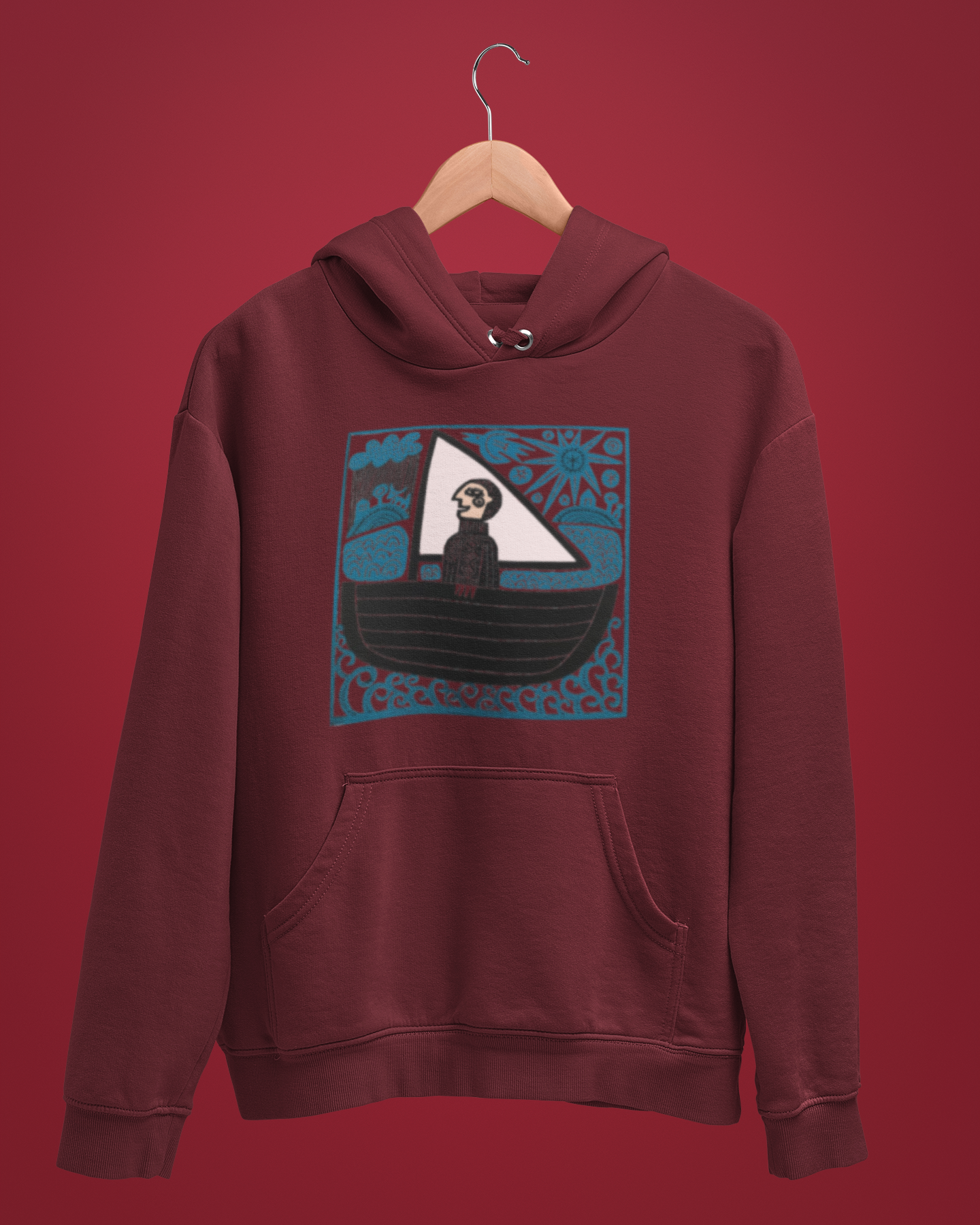 Hoodies: Trending Art Boat: Unisex