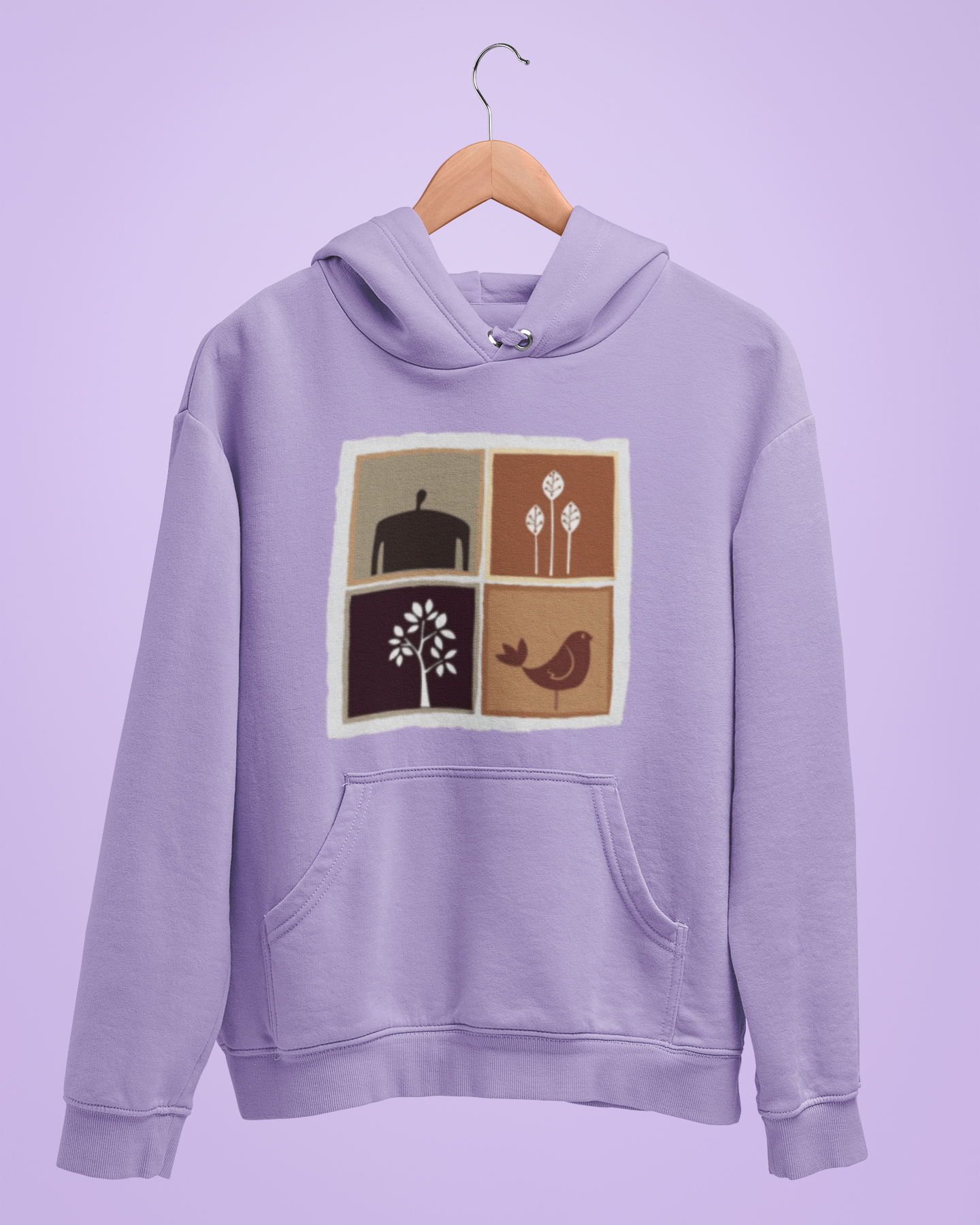 Hoodies:  Bengal Art D16: Squares : Unisex