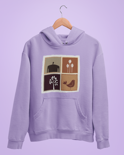 Hoodies:  Bengal Art D16: Squares : Unisex