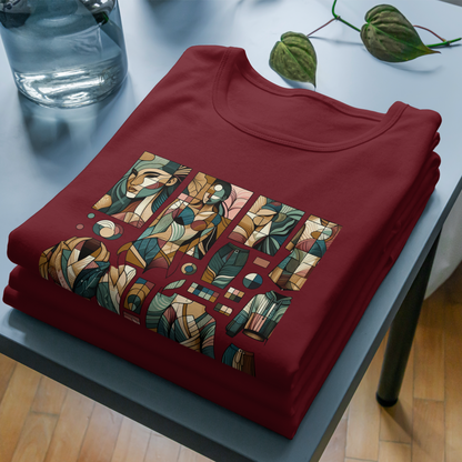 Trending Art D9- African tribal Art: Unisex T-shirt